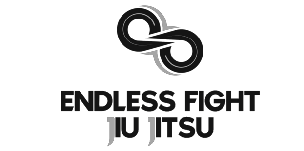 Animated Endless Fight Jiu Jitsu logo, with a transparent background