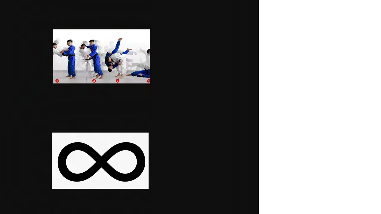 Martial arts movement sequence from the original logo concept