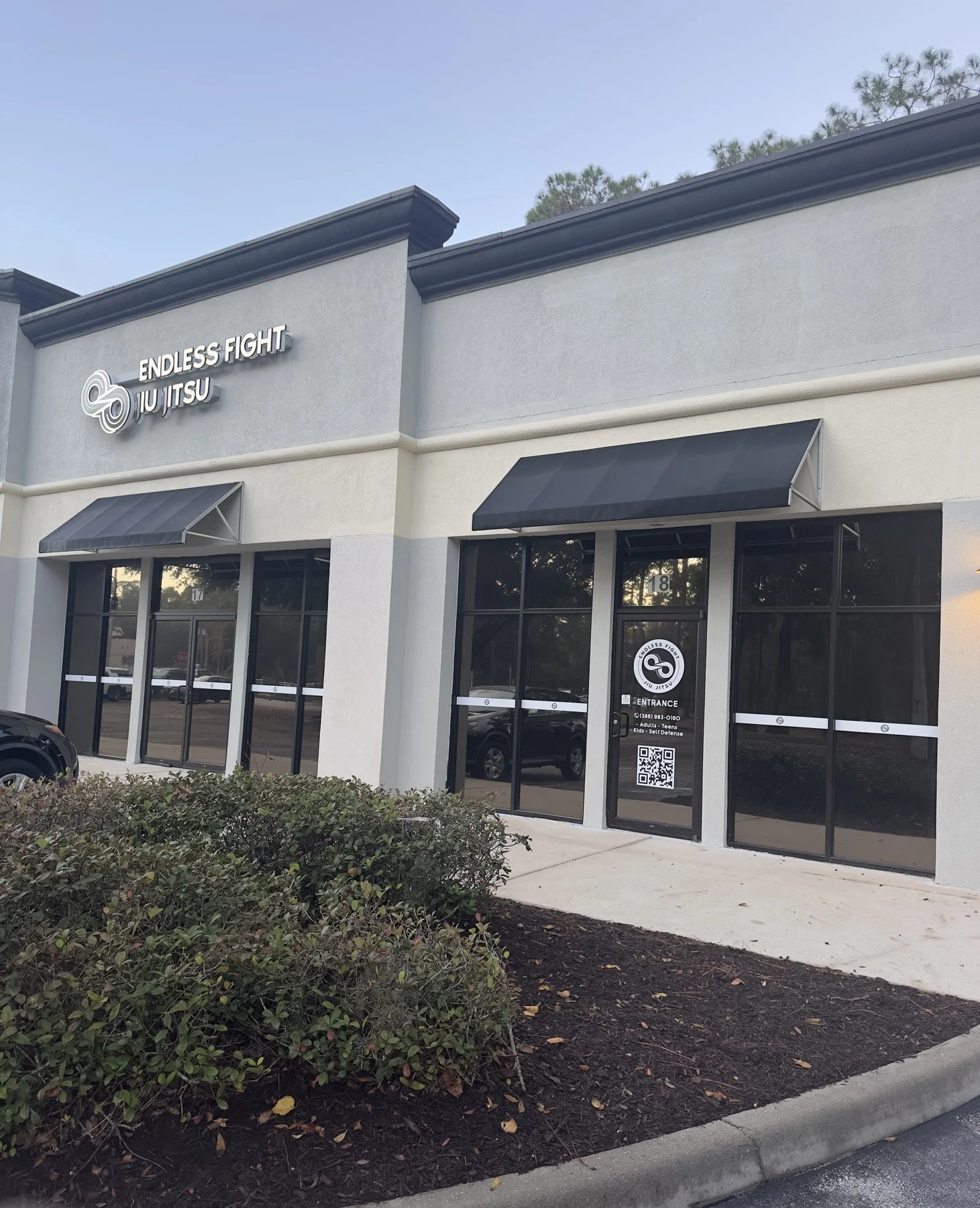 The Endless Fight Jiu Jitsu gym entrance