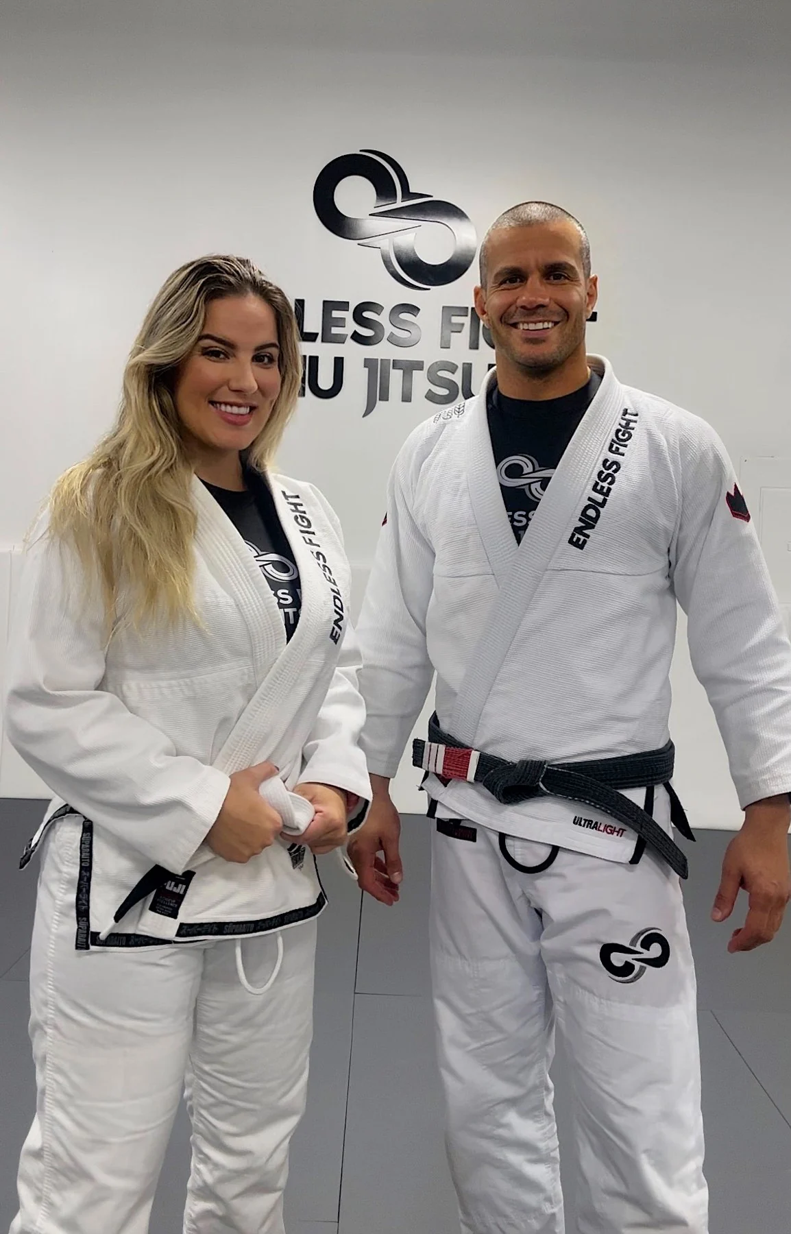 Vanessa and Leonardo, the founders of Endless Fight Jiu Jitsu